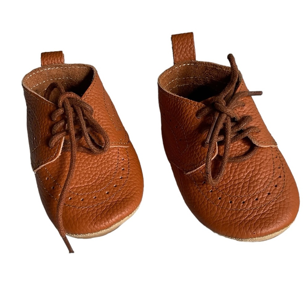 Baby Boy Oxford Shoes Leather Loafers Rubber and Soft Sole 6-12 Months